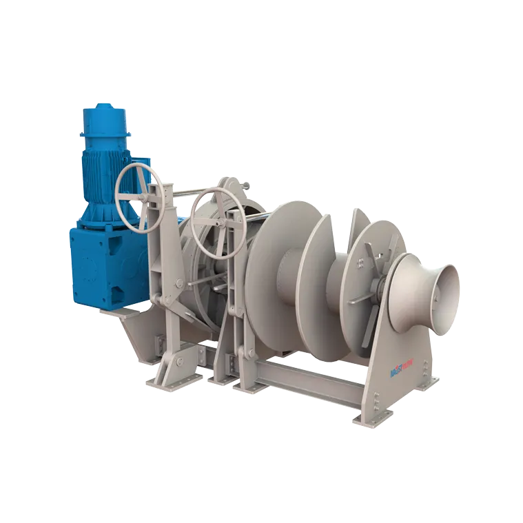 Anchor mooring winch